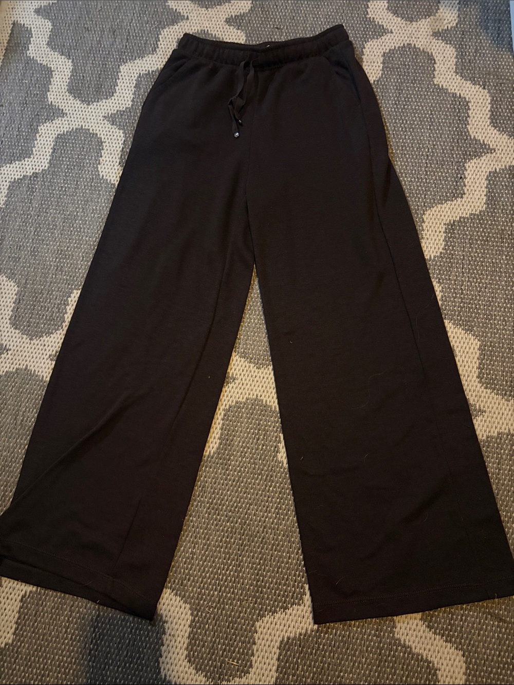 Brown Drawstring Waist Jogger Pants